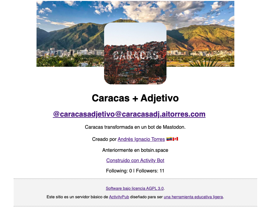 Caracas + Adjetivo