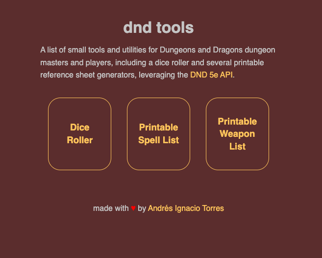 DnD Tools